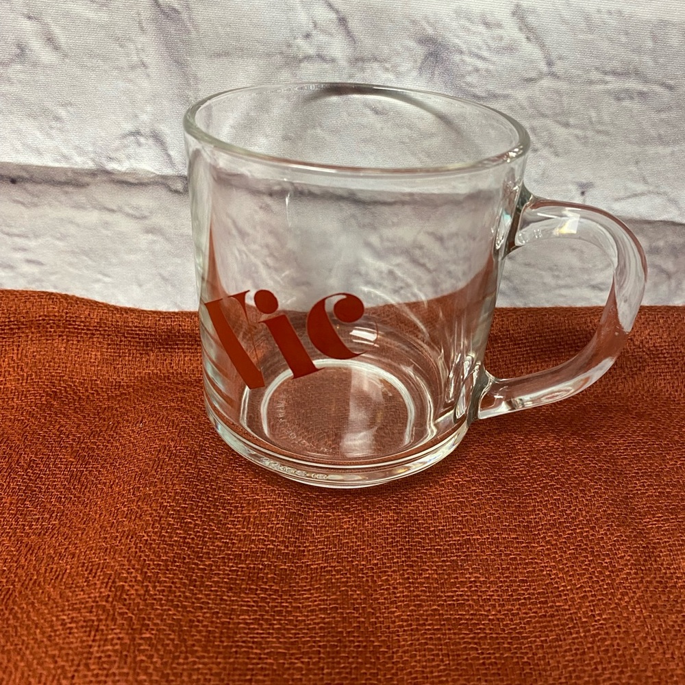 Arcoroc France Vintage Personalized Glass Mug Vic (Victoria)
